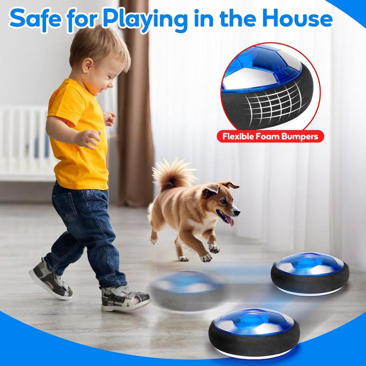 Hover Ball Sports Set – 3 - in - 1 Indoor Football & Hockey Fun - RT-767A - Planet Junior