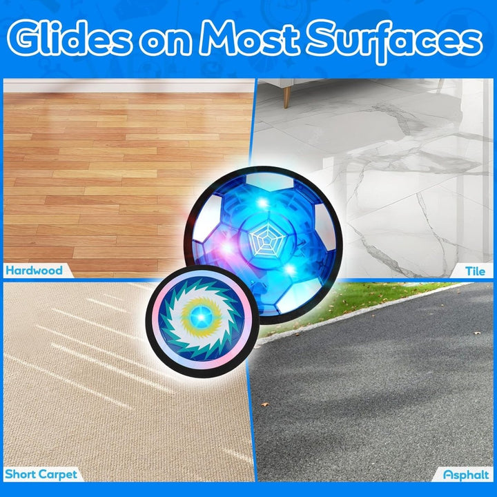 Hover Ball Sports Set – 3 - in - 1 Indoor Football & Hockey Fun - RT-767A - Planet Junior