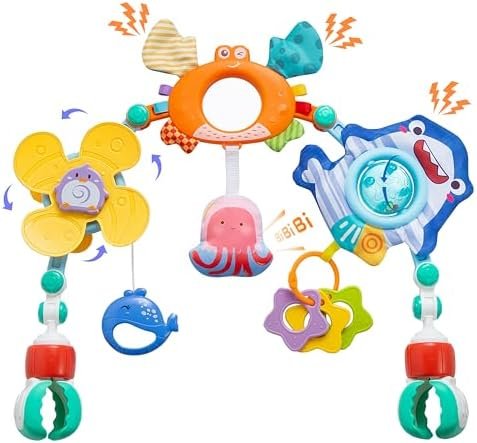 Huanger Baby Rattle Play Arch with Hanging Toys Set - BLL - RT - 0317HE - Planet Junior