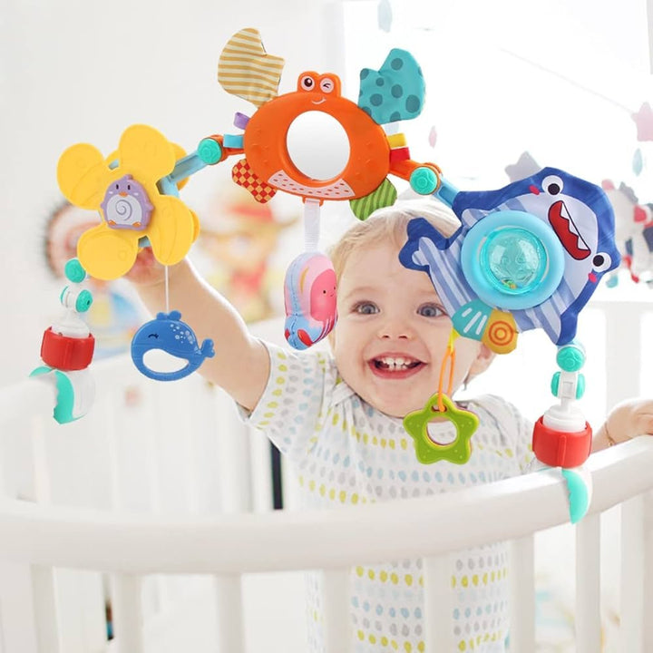 Huanger Baby Rattle Play Arch with Hanging Toys Set - BLL - RT - 0317HE - Planet Junior