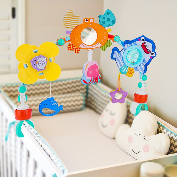 Huanger Baby Rattle Play Arch with Hanging Toys Set - BLL - RT - 0317HE - Planet Junior