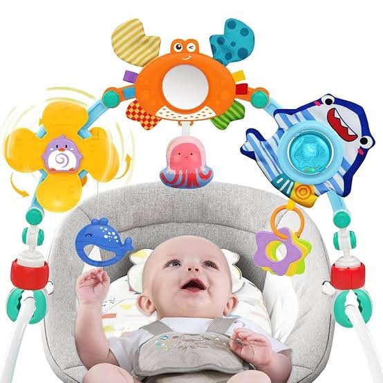 Huanger Baby Rattle Play Arch with Hanging Toys Set - BLL - RT - 0317HE - Planet Junior