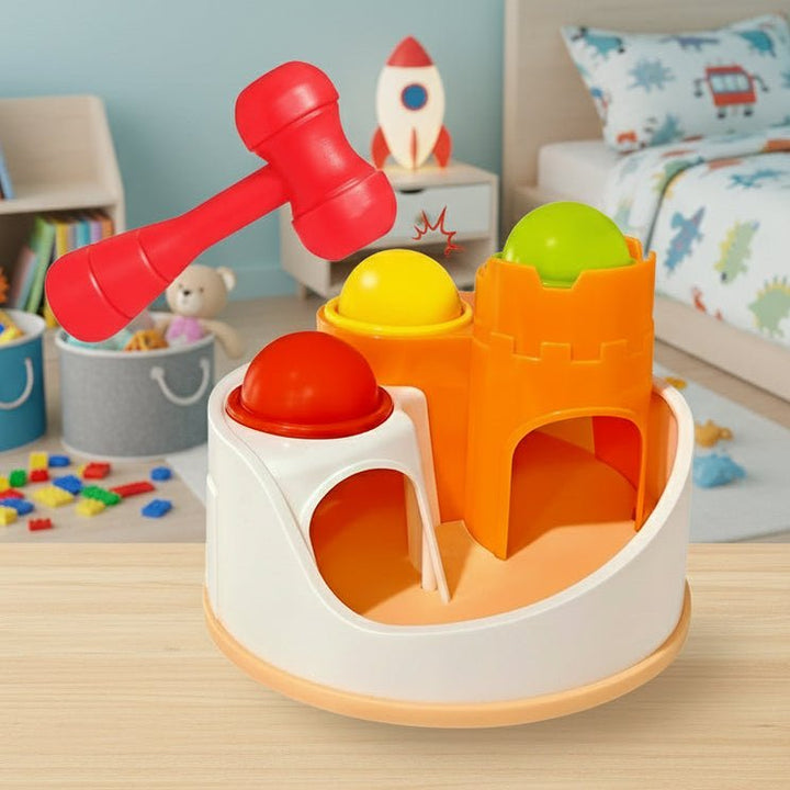 Huanger Castle Pound & Roll Tower – Baby Hammering & Ball Drop Fun - HFT-HE0282 - Planet Junior