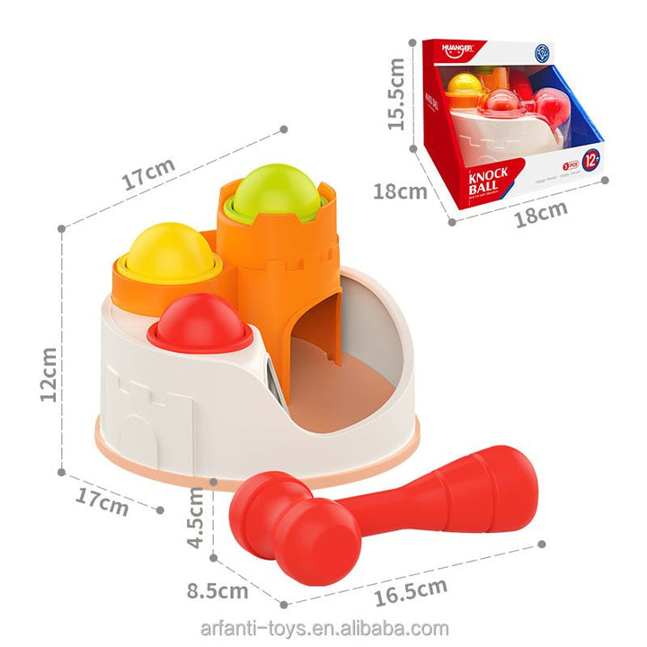 Huanger Castle Pound & Roll Tower – Baby Hammering & Ball Drop Fun - HFT-HE0282 - Planet Junior