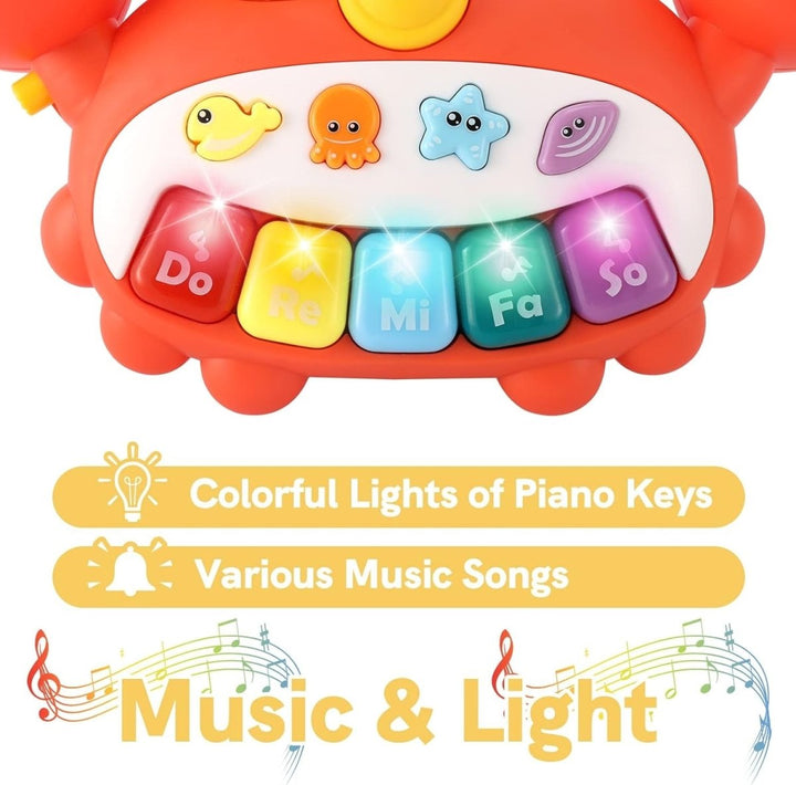 Huanger Crab - Themed Animal Sounds Piano Keyboard - HE0535 - Planet Junior