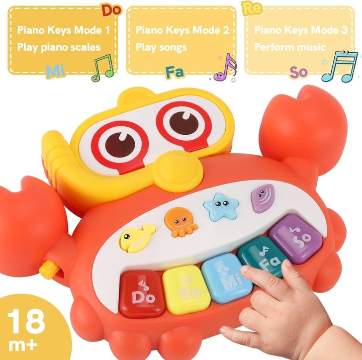 Huanger Crab - Themed Animal Sounds Piano Keyboard - HE0535 - Planet Junior