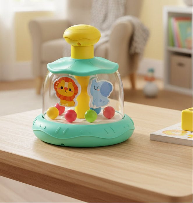 Huanger Magic Huanger Spin Carousel – Colorful Motion fun for Little Hands - HFT-HE8091 - Planet Junior