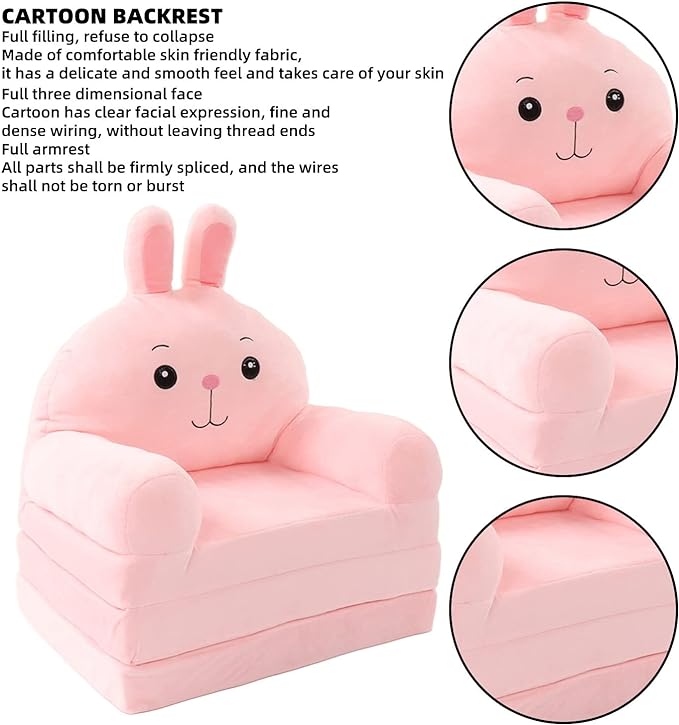 Imported 3 Layers Cartoon Themed Foldable Sofa Cum Bed - RSMS01 - Planet Junior