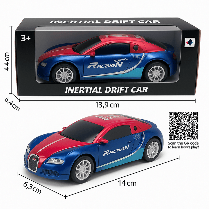 Inertial Drift Friction Racing Car – Sleek, Fast & Ready to Slide - SLT-7363-26 - Planet Junior