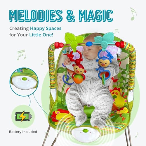 Infant Bouncer Chair with Sound – Gentle Motion & Melodies - BLL-BCR-69829 - Planet Junior