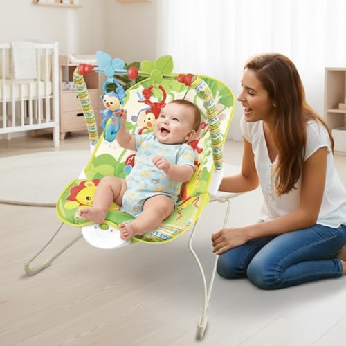 Infant Bouncer Chair with Sound – Gentle Motion & Melodies - BLL-BCR-69829 - Planet Junior