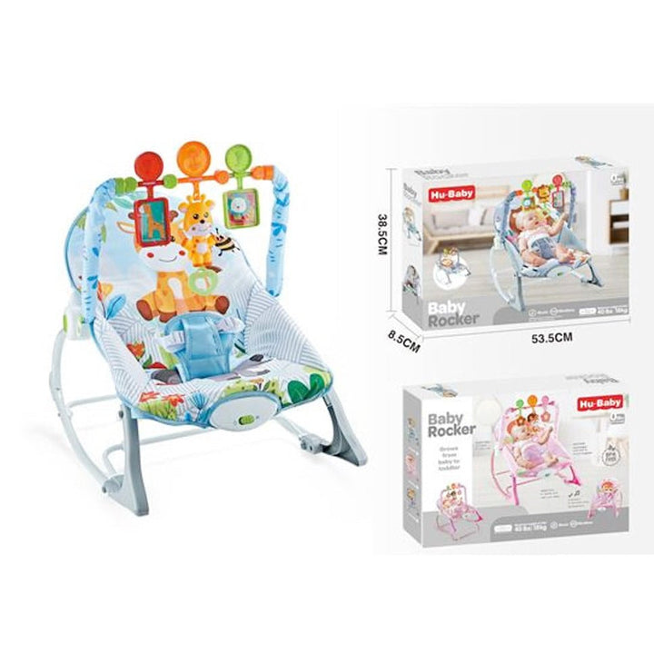 Infant Rocking Baby Bouncer – Soft Cushion, Stable Frame & Calm Soothing Motion - BLL-BCR-69897 - Planet Junior