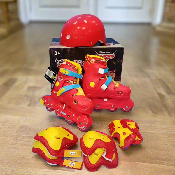 Inline Skate Combo Set With Helmet & Guards - BLL - SKT - 6DSNT - Planet Junior