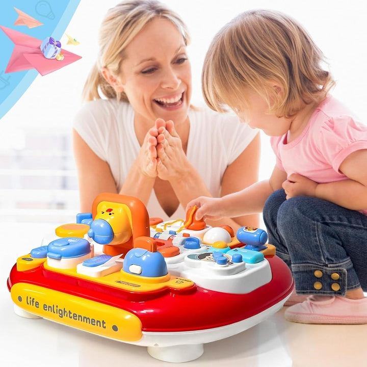 Interactive Baby Activity Musical Learning Table With Lights & Sounds - AKT - CY - 8010B - Planet Junior