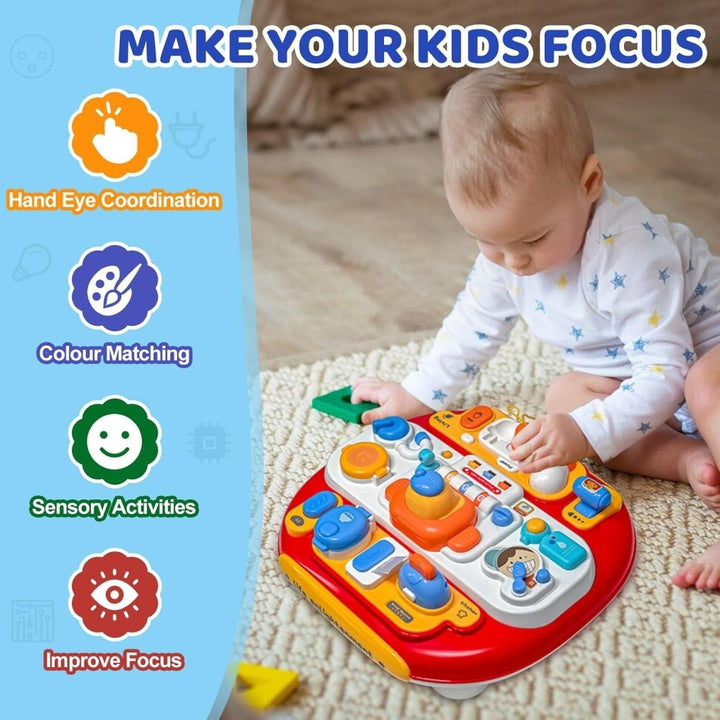 Interactive Baby Activity Musical Learning Table With Lights & Sounds - AKT - CY - 8010B - Planet Junior