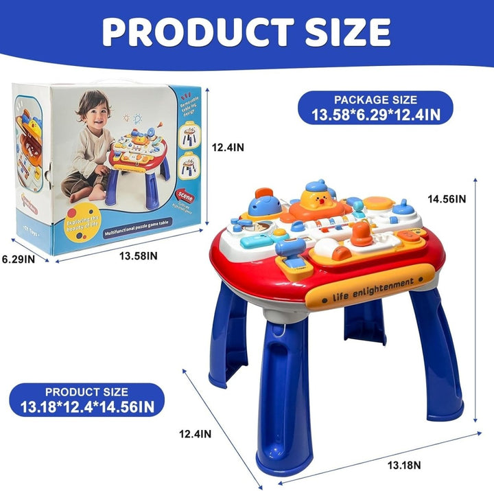 Interactive Baby Activity Musical Learning Table With Lights & Sounds - AKT - CY - 8010B - Planet Junior