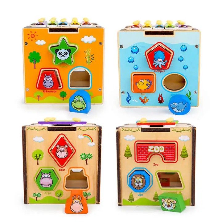 Interactive Baby Shape Sorting Activity Box - BLL - WET - 363 - Planet Junior