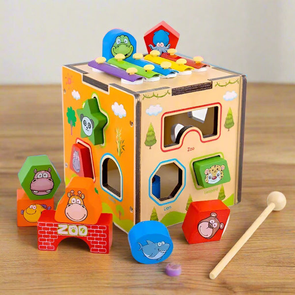 Interactive Baby Shape Sorting Activity Box - BLL - WET - 363 - Planet Junior