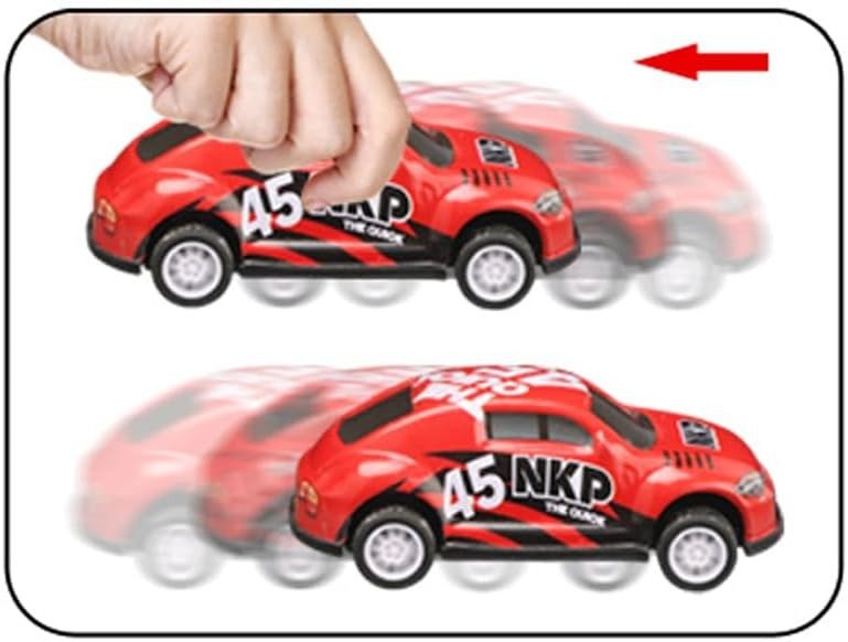 Interactive Mini Pull and Push Cars | Pack of 16 - BLL - DK - 2410XL - Planet Junior