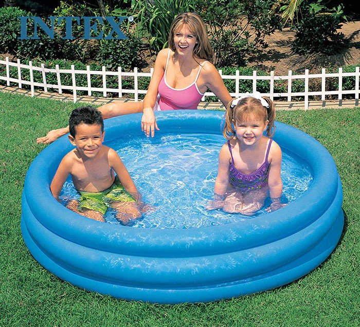 Intex Crystal Blue Pool | 4.5 Feet+ x 1 Feet+ - 58426 - Planet Junior