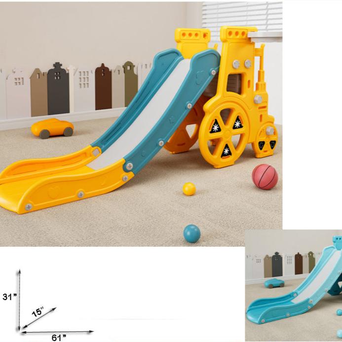 Joyful Kids Slide for Active Healthy Fun | L - 60" W - 15" H - 31" - BLL - SL - 020EDS - Planet Junior