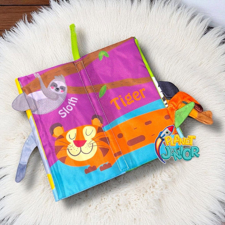 Jungle Friends Crinkle Cloth Book for Babies - PJ - 10 - Planet Junior