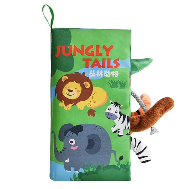 Jungle Friends Crinkle Cloth Book for Babies - PJ - 10 - Planet Junior