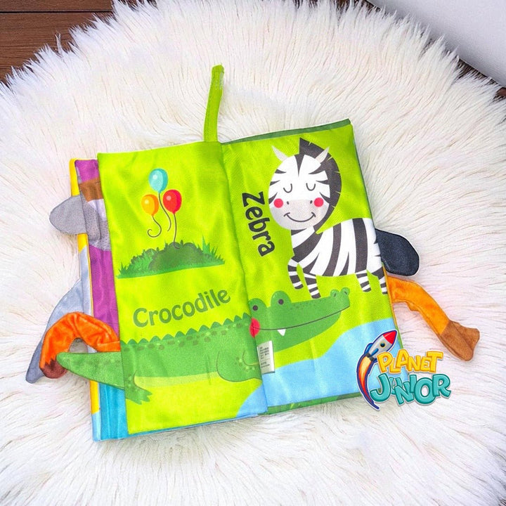 Jungle Friends Crinkle Cloth Book for Babies - PJ - 10 - Planet Junior