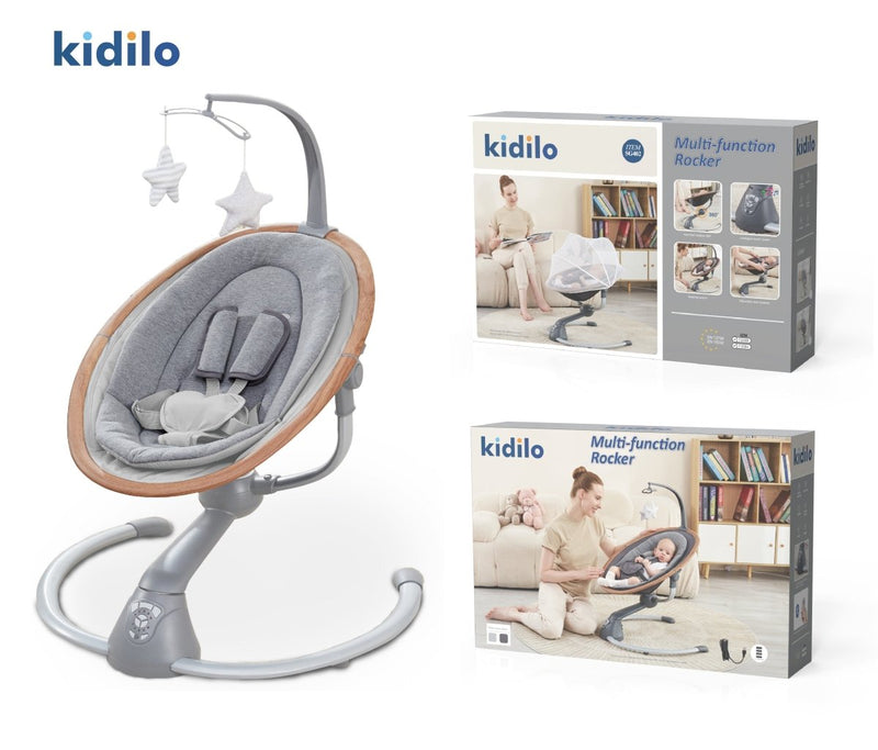 Kidilo Baby Electric Swinger and Rocker - BLL - SWE - 402SG - Planet Junior