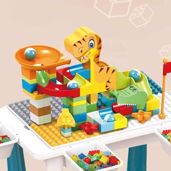 Kids Blocks Building Table with Chair Set | 104 Pcs - RT104PC - Planet Junior