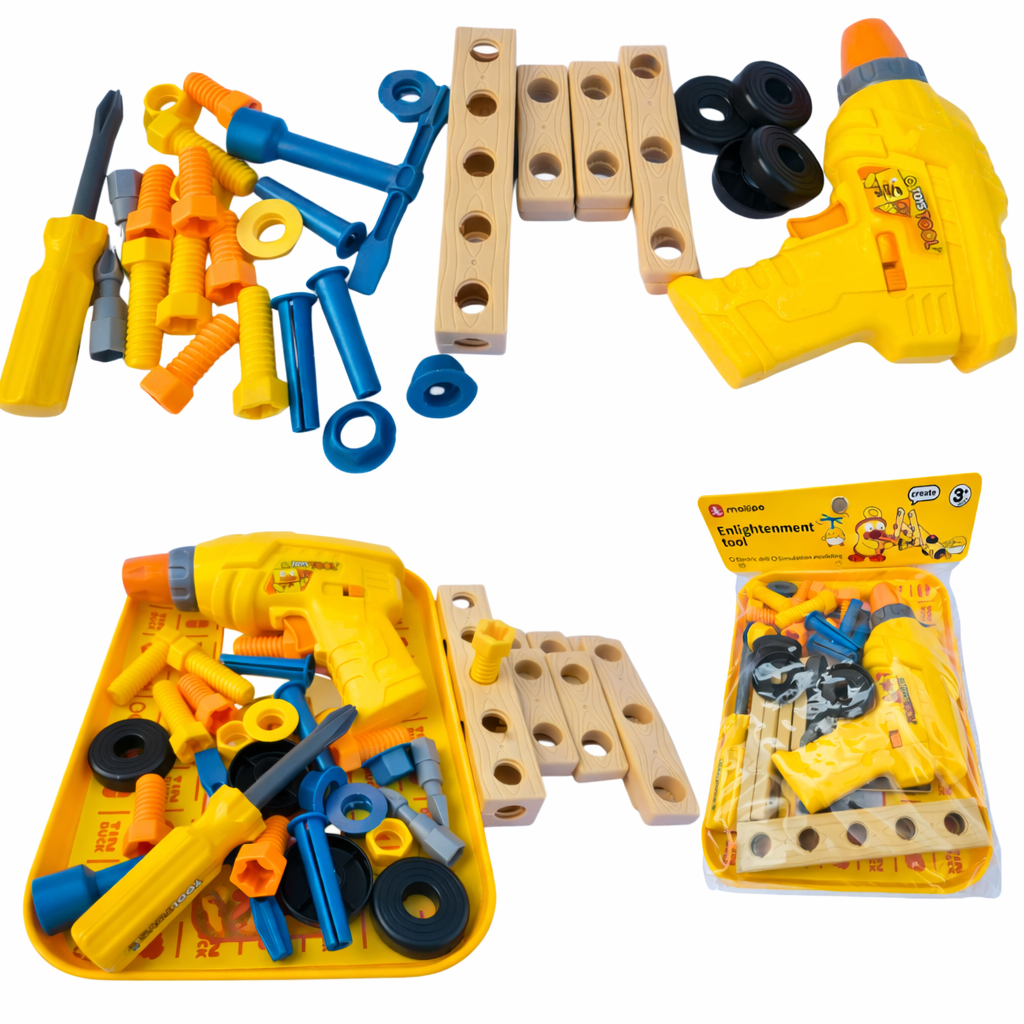 Kids Engineering Tool Set – DIY Construction Play Kit with Tools ...