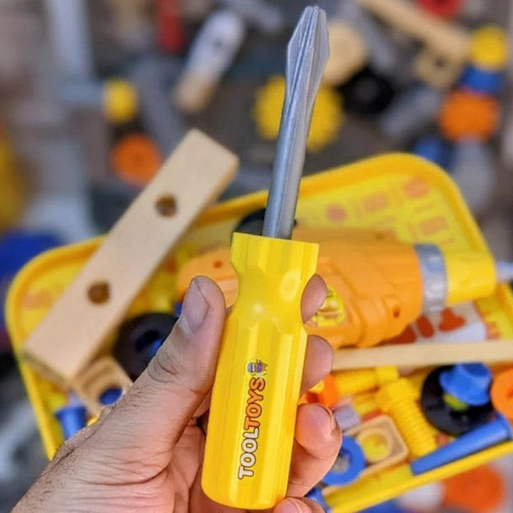 Kids Engineering Tool Set – DIY Construction Play Kit with Tools ...
