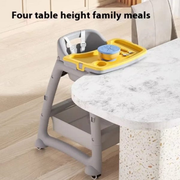 Kids Feeding Chair 2 - in - 1 DLX – High Chair & Booster Seat Combo - BLL-H-9KDJ - Planet Junior