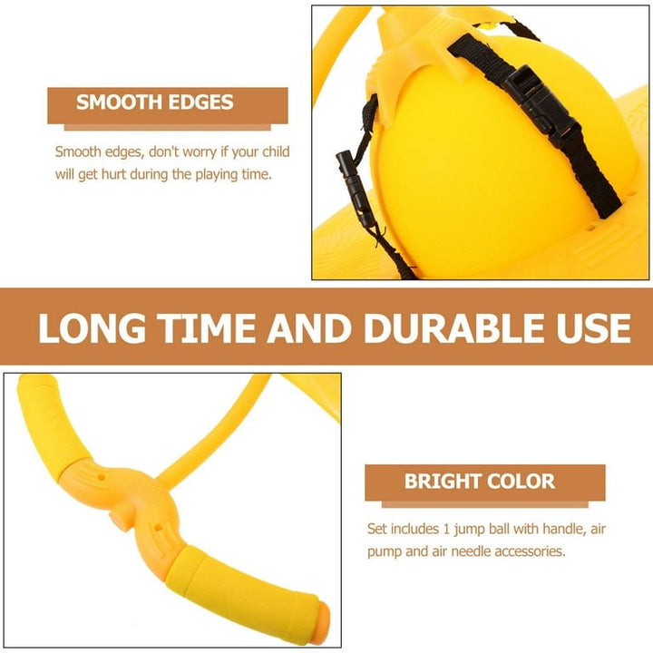 🟡 Kids Jumping Ball with Handle – Bounce, Balance & Have a Blast! - RT - 185 - Planet Junior