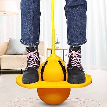 🟡 Kids Jumping Ball with Handle – Bounce, Balance & Have a Blast! - RT - 185 - Planet Junior