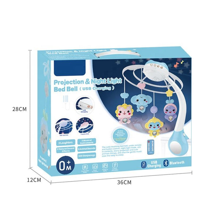 🌙 Kids Melody Cot Mobile with Projection, Music & Night Light - BZ - 9990 - Planet Junior