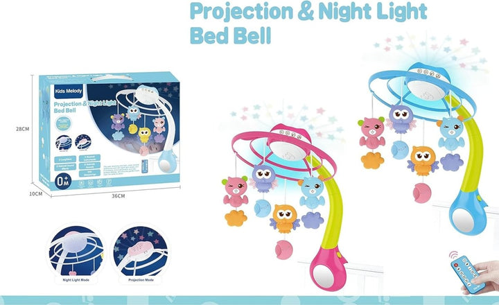 🌙 Kids Melody Cot Mobile with Projection, Music & Night Light - BZ - 9990 - Planet Junior