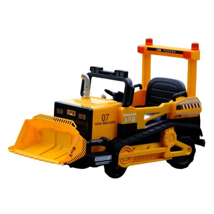 Kids Ride - On Excavator Digger – 12V Battery, Remote Control & Music - BLL - JEP - 6188YLW - Planet Junior