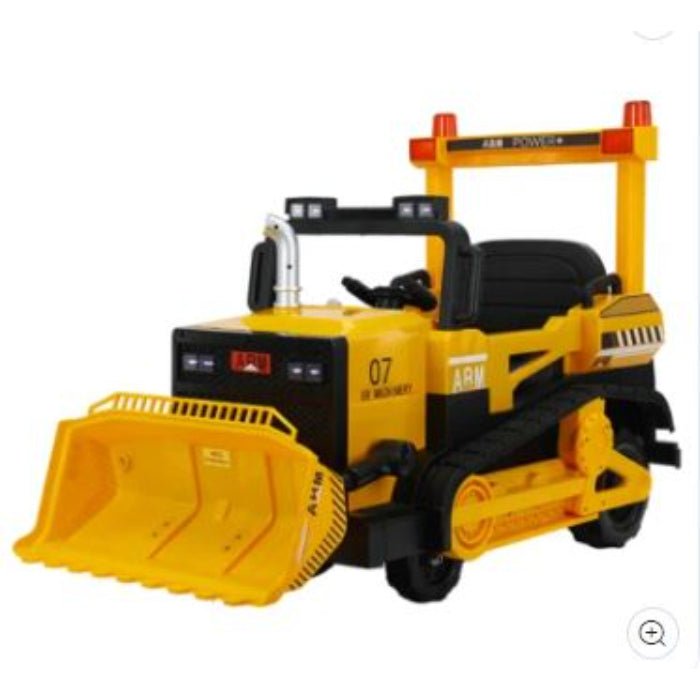 Kids Ride - On Excavator Digger – 12V Battery, Remote Control & Music - BLL - JEP - 6188YLW - Planet Junior