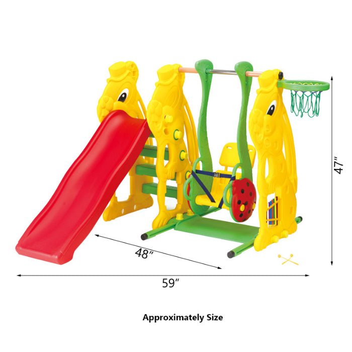 Kids Slide and Swing Set for Fun Adventures - BLL - SL - 08 - Planet Junior
