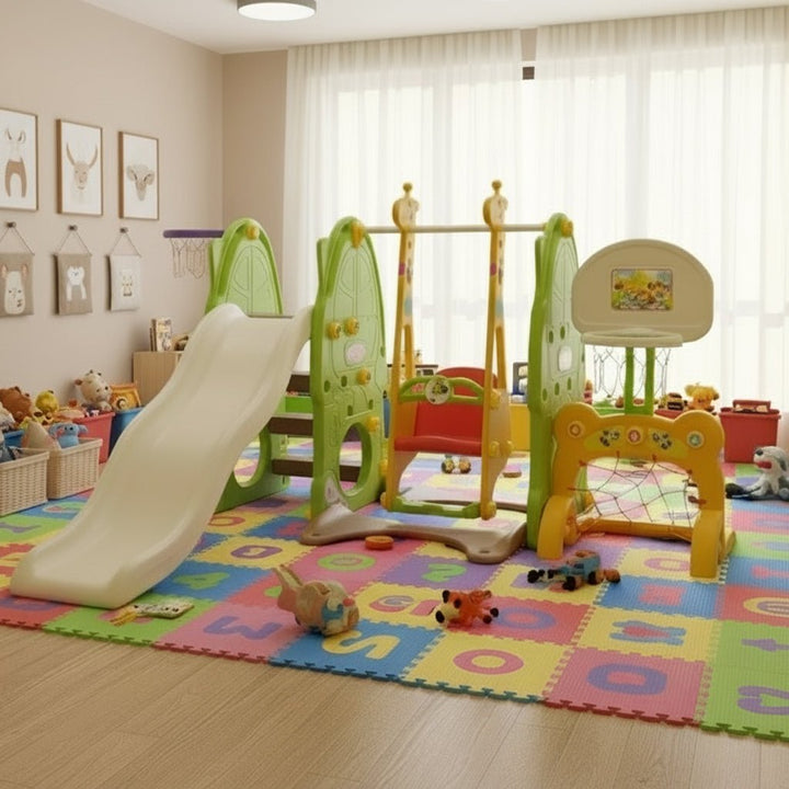 Kids Slide & Swing Set – Safe, Durable & Outdoor Play Fun - BLL-SL-01509 - Planet Junior