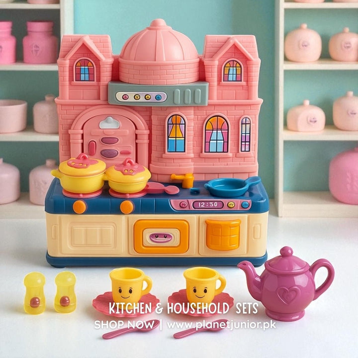 Kitchen Tableware Play Set | 18 Pcs - BLL - GT - 6807A - Planet Junior
