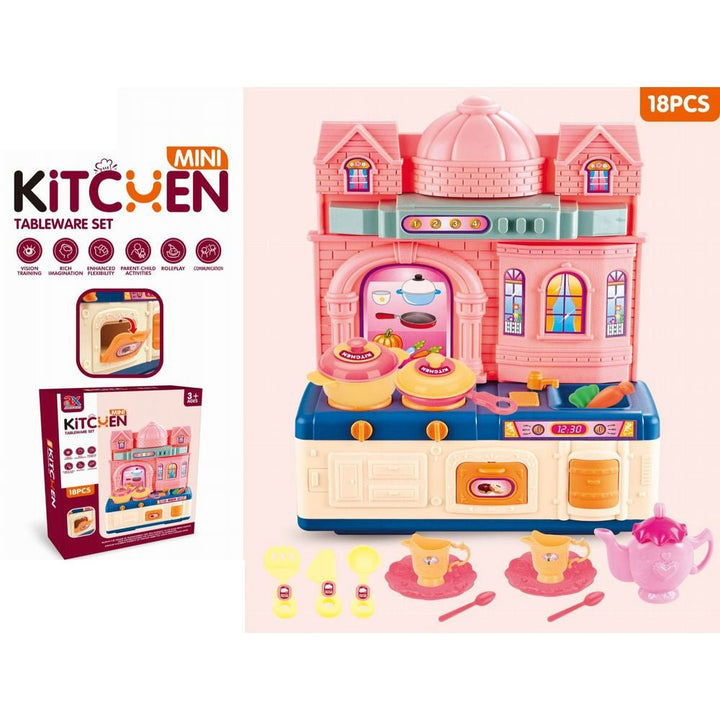 Kitchen Tableware Play Set | 18 Pcs - BLL - GT - 6807A - Planet Junior