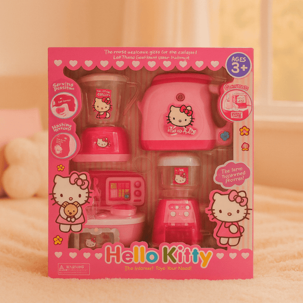 Kitty Kitchen Appliance Set – Cute, Creative & Full of Pretend Fun - UT-YY-216-1 - Planet Junior
