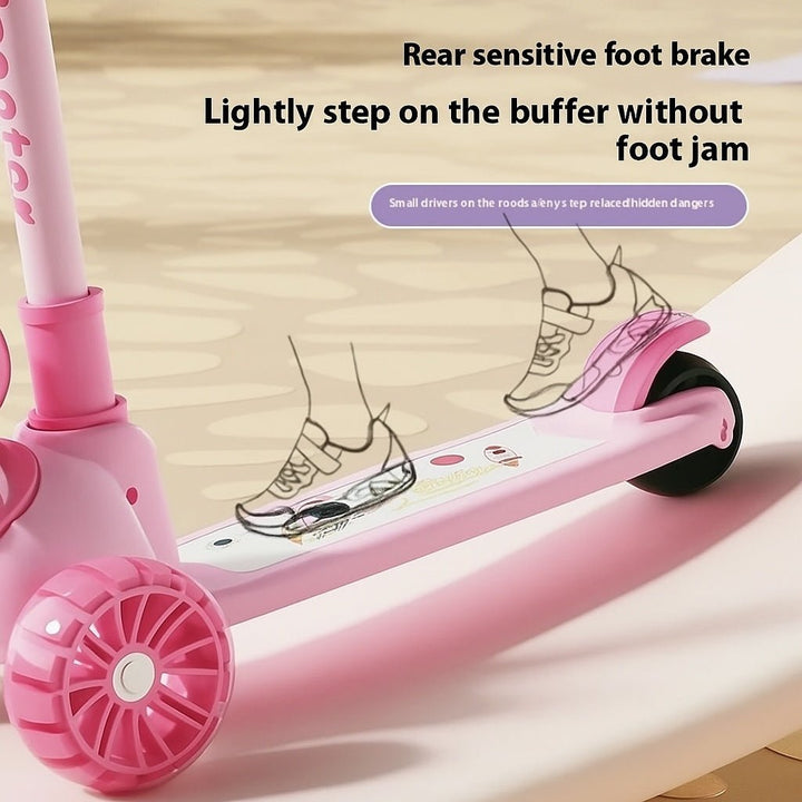 Kurumi 2 - in - 1 Folding Scooty - AKT-SW6333C - Planet Junior