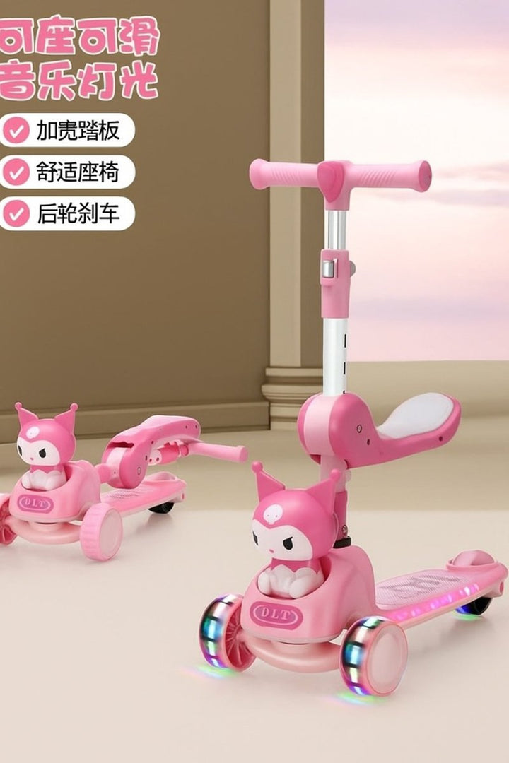 Kurumi 2 - in - 1 Folding Scooty - AKT-SW6333C - Planet Junior