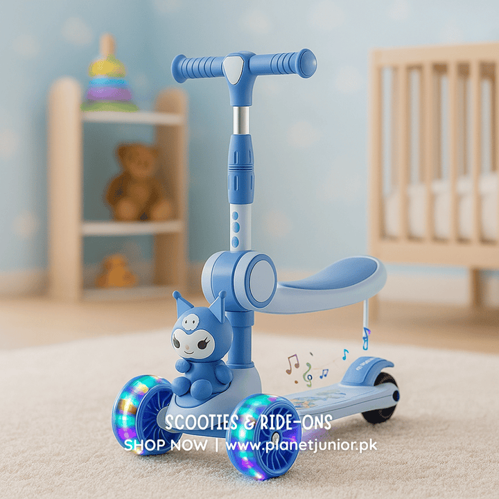 Kurumi 2 - in - 1 Folding Scooty - AKT-SW6333C - Planet Junior