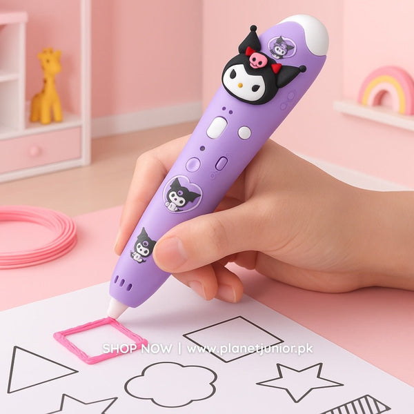 Kurumi 3D Printing Pen – Rechargeable & Safe for Kids! - AKT-SK301-3KLM - Planet Junior