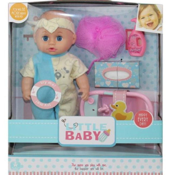 Little Baby Doll with Bathing Accessories - BLL - DL - 655 - 1B - Planet Junior