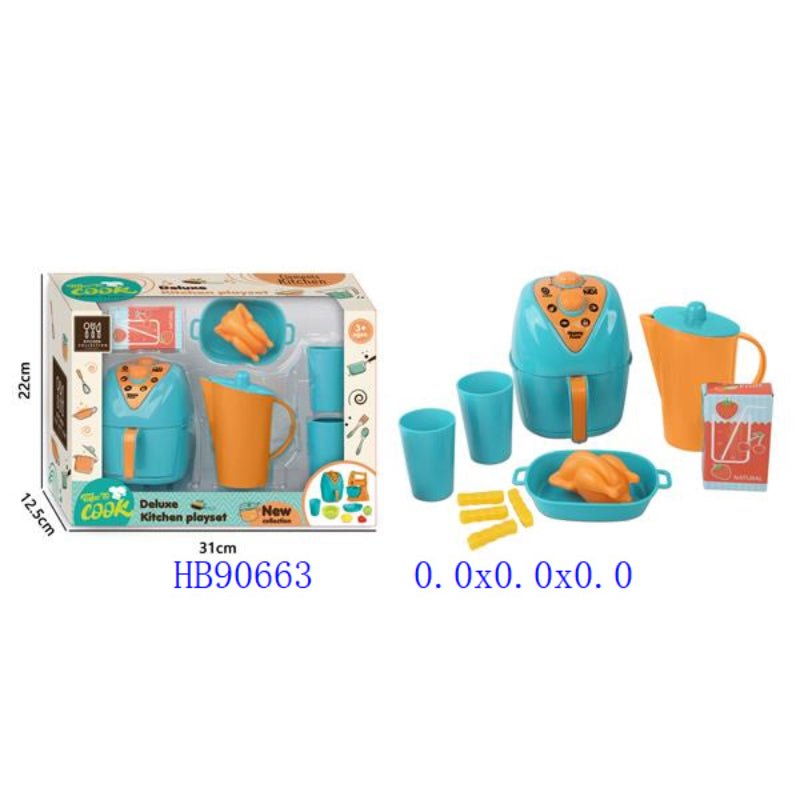 Little Chefs Mini Air Fryer Play Set - BLL - GT - 623B - Planet Junior